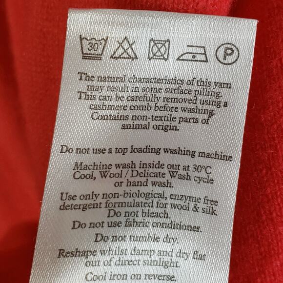 Pure Collection Cardigan Women's 18 Pink 100% Cashmere V-Neck Button Front Cozy - Picture 5 of 8